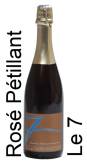 Étiquette du vin rosé à l'ancienne du Domaine du Fontenay